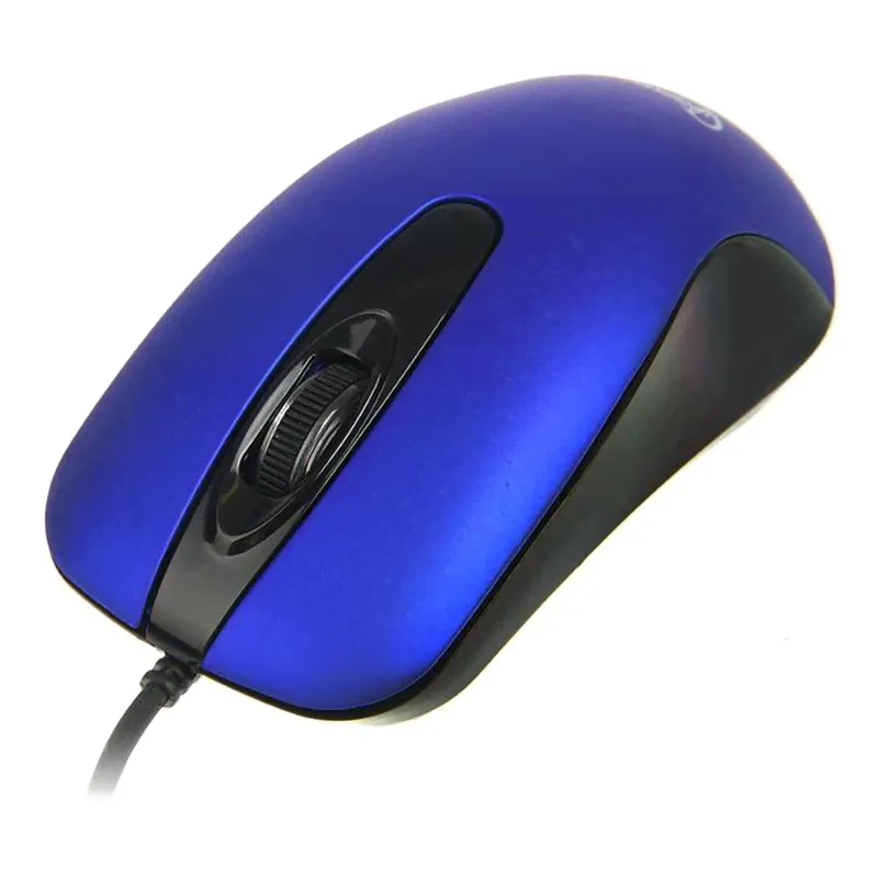 Мышь Gembird dark blue USB, 1000DPI, бесшумный клик (MOP-400-B)-0
