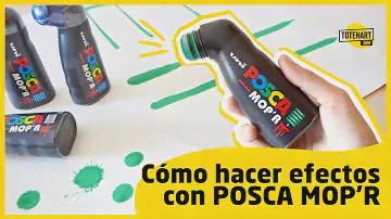 Rotuladores POSCA MOP'R: Cómo hacer efectos | totenart.com