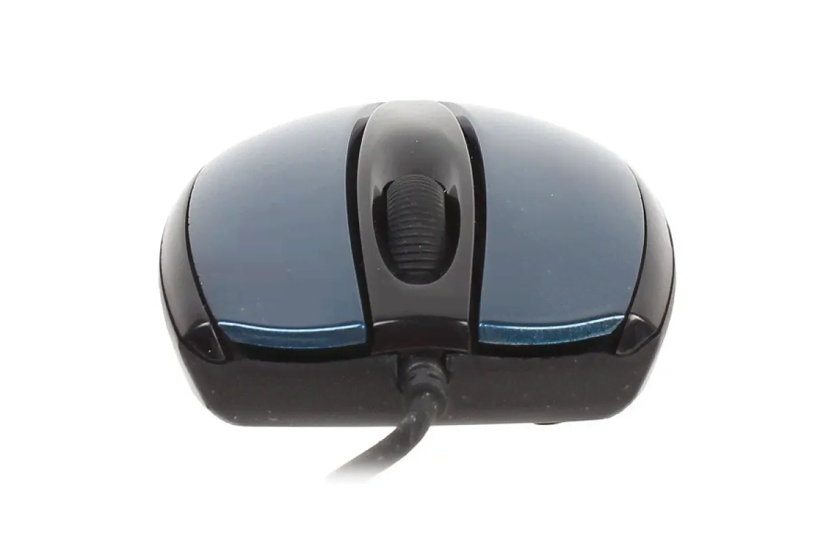 Мышь Gembird MOP-405-B, USB, синий, объемный цвет, бесшумный клик, 2кн., 1000DPI, блистер-3