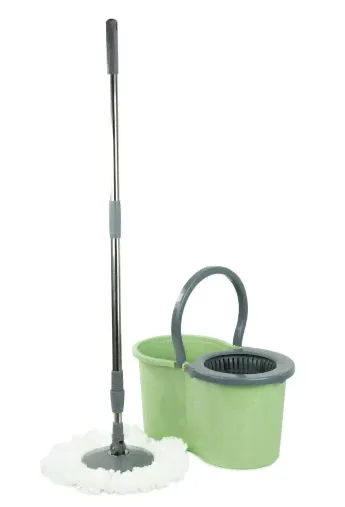 Набор д/влажной уборки "Verde Spin MOP" (ведро с отж. 16,0л/швабра) оливковый (1) 38315/37995