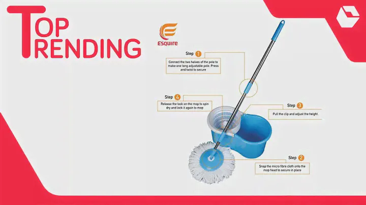 360 Degree Rotating Magic Spin Mop Bucket Set With One Microfiber Mop Head | Best Selling